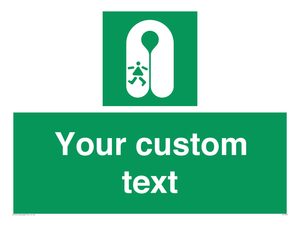 SL7227: Custom sign safe condition Child's lifejacket