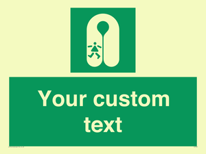 SL7227: Custom sign safe condition Child's lifejacket