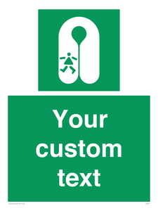 SL7227: Custom sign safe condition Child's lifejacket