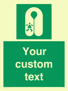 SL7227: Custom sign safe condition Child's lifejacket