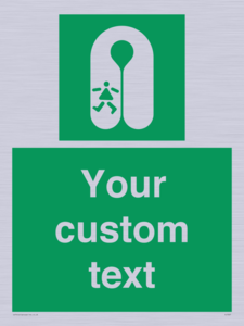 SL7227: Custom sign safe condition Child's lifejacket