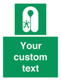 SL7227: Custom sign safe condition Child's lifejacket
