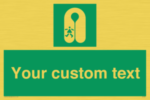 SL7227: Custom sign safe condition Child's lifejacket