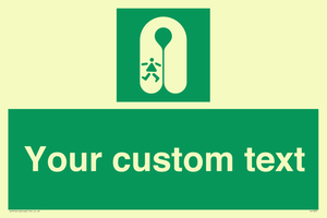 SL7227: Custom sign safe condition Child's lifejacket