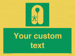 SL7227: Custom sign safe condition Child's lifejacket