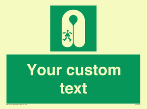 SL7227: Custom sign safe condition Child's lifejacket