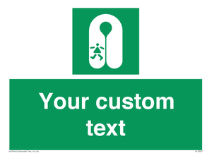 SL7227: Custom sign safe condition Child's lifejacket