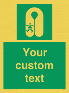 SL7227: Custom sign safe condition Child's lifejacket