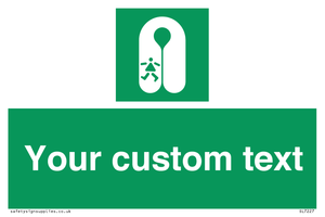SL7227: Custom sign safe condition Child's lifejacket