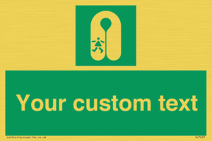 SL7227: Custom sign safe condition Child's lifejacket