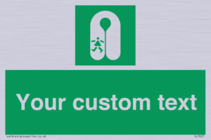 SL7227: Custom sign safe condition Child's lifejacket