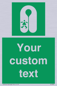 SL7227: Custom sign safe condition Child's lifejacket