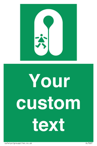 SL7227: Custom sign safe condition Child's lifejacket