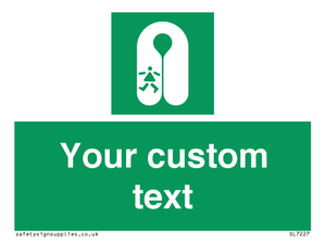 SL7227: Custom sign safe condition Child's lifejacket