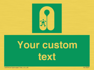 SL7227: Custom sign safe condition Child's lifejacket