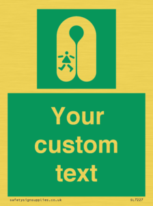 SL7227: Custom sign safe condition Child's lifejacket