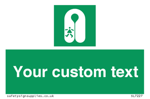 SL7227: Custom sign safe condition Child's lifejacket