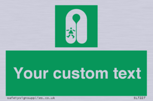 SL7227: Custom sign safe condition Child's lifejacket