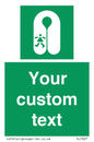 SL7227: Custom sign safe condition Child's lifejacket