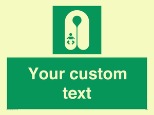 SL7228: Custom sign safe condition Infant's lifejacket