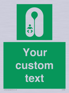 SL7228: Custom sign safe condition Infant's lifejacket