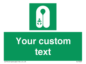 SL7228: Custom sign safe condition Infant's lifejacket