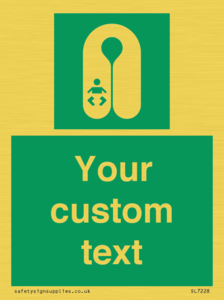 SL7228: Custom sign safe condition Infant's lifejacket
