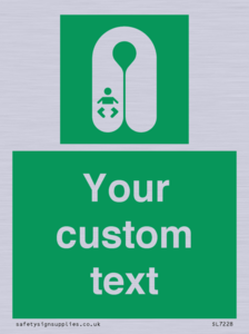 SL7228: Custom sign safe condition Infant's lifejacket