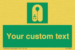 SL7228: Custom sign safe condition Infant's lifejacket