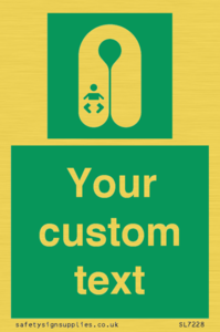 SL7228: Custom sign safe condition Infant's lifejacket