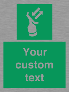 SL7229: Custom sign safe condition Search and rescue transponder
