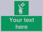 SL7229: Custom sign safe condition Search and rescue transponder