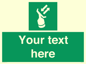 SL7229: Custom sign safe condition Search and rescue transponder