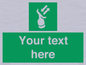 SL7229: Custom sign safe condition Search and rescue transponder