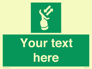 SL7229: Custom sign safe condition Search and rescue transponder