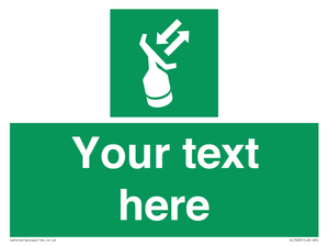 SL7229: Custom sign safe condition Search and rescue transponder