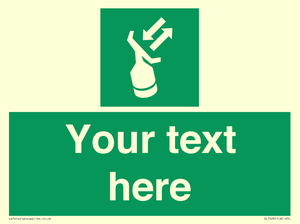 SL7229: Custom sign safe condition Search and rescue transponder