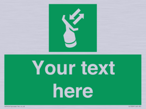 SL7229: Custom sign safe condition Search and rescue transponder