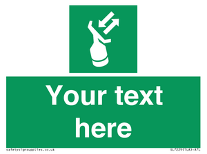 SL7229: Custom sign safe condition Search and rescue transponder