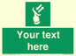 SL7229: Custom sign safe condition Search and rescue transponder