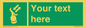 SL7229: Custom sign safe condition Search and rescue transponder