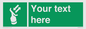 SL7229: Custom sign safe condition Search and rescue transponder