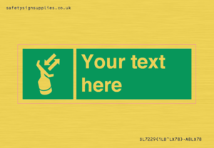 SL7229: Custom sign safe condition Search and rescue transponder