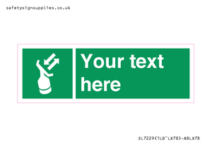 SL7229: Custom sign safe condition Search and rescue transponder
