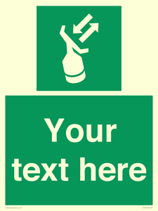 SL7229: Custom sign safe condition Search and rescue transponder