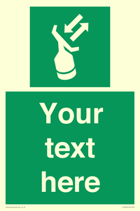 SL7229: Custom sign safe condition Search and rescue transponder