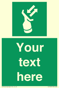 SL7229: Custom sign safe condition Search and rescue transponder