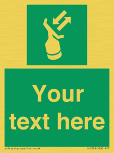 SL7229: Custom sign safe condition Search and rescue transponder