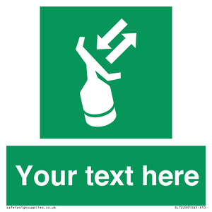 SL7229: Custom sign safe condition Search and rescue transponder