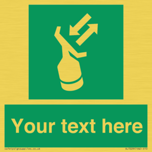 SL7229: Custom sign safe condition Search and rescue transponder